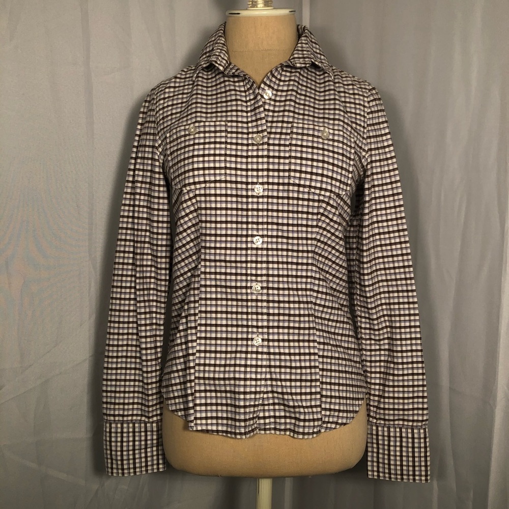 Levi’s Blue White Collared Button Down XS
